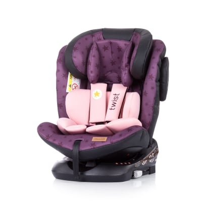 CHIPOLINO Стол за кола (0-36кг.) Туист 360 IsoFix - орхидея