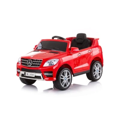 CHIPOLINO Електрически джип Mercedes ML 350 с меки гуми - червен