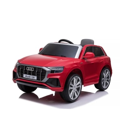 CHIPOLINO Електрическа кола Audi Q8 с меки гуми EVA - червена