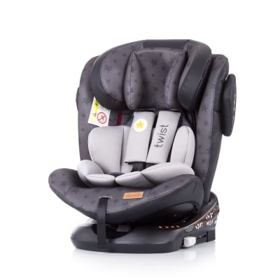 CHIPOLINO Столче за кола (0-36кг.) Туист 360 IsoFix - графит