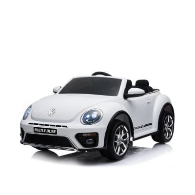 CHIPOLINO Електрическа кола VW Beetle Dune с меки гуми - бяла