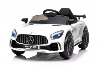 CHIPOLINO Електрическа кола Mercedes Benz GTR AMG - бяла