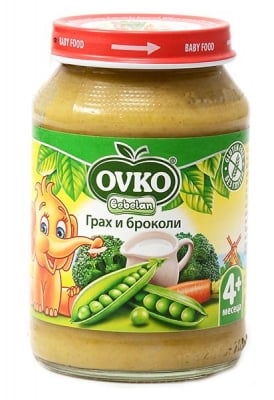 OVKO Грах и броколи 190гр.