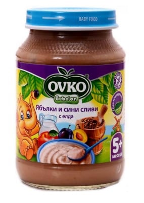 OVKO Млечна каша ябълки и сини