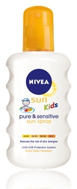 NIVEA SUN KIDS Pure & Sensitive Слънцезащитен спрей за деца SPF50+ 200мл.