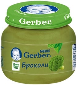 GERBER Пюре Броколи 80гр.