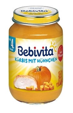 BEBIVITA Тиква с пилешко месо 190гр.