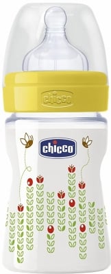 CHICCO Шише ПП силиконов биберон 150мл.