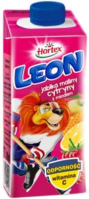 HORTEX LEON Сок ябълка малина и лимон 200мл.