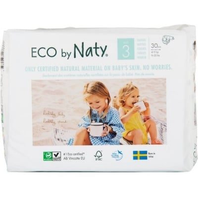 NATY Еко пелени 3 Nature Babycare размер (4-9 кг) 30 броя