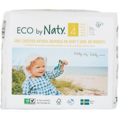 NATY Еко пелени 4 Nature Babycare размер (7-18 кг.) 26 броя