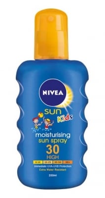 NIVEA SUN KIDS Pflegendes Цветен слънцезащитен спрей SPF 30 200мл.