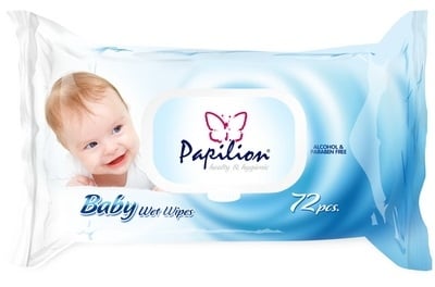 PAPILION Мокри кърпи Baby 72 броя