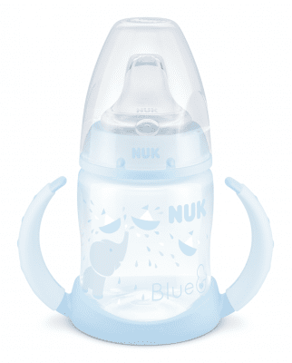 NUK Шише за сок с накрайник силикон Blue 150мл.