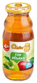 СЛЪНЧО Сок от ябълка 200 мл.