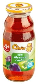 СЛЪНЧО Сок от ябълка и слива 2