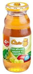 СЛЪНЧО Сок от ябълка,круша и г