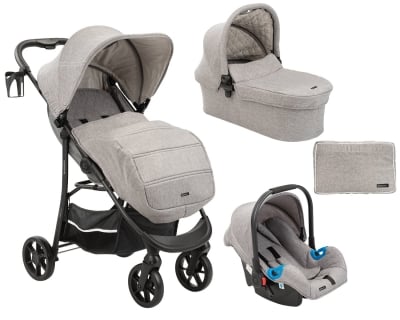 KIKKA BOO Комбинирана количка 3в1 Selina - Light Grey 2023