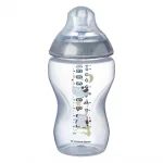 TOMMEE TIPPEE Шише за хранене EASI VENT 340мл. (3м+) с декорация - бухали