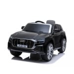 CHIPOLINO Електрическа кола Audi Q8 с меки гуми EVA - черна