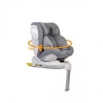 CANGAROO Стол за кола (0-36кг.) Admiral с IsoFix - светлосив