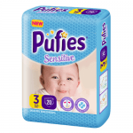 PUFIES пелени Baby Sensitive 3 (4-9кг.) - 20бр.