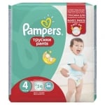 PAMPERS PANTS 4 Гащи (9-14кг.) 24 броя